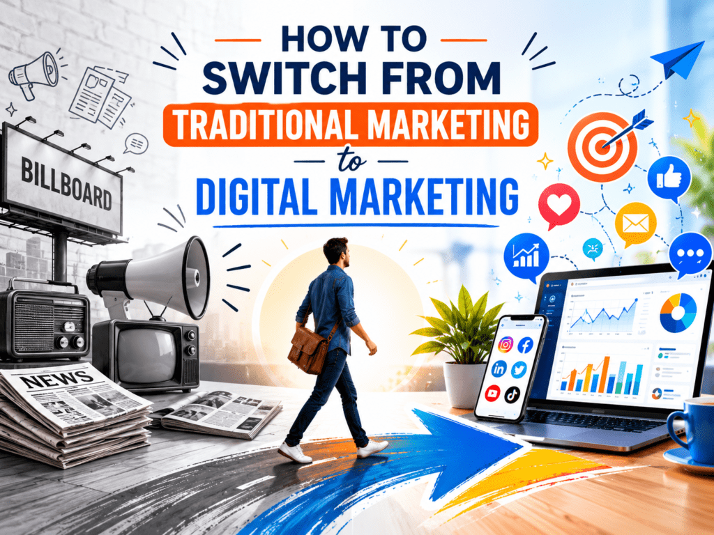 How to Switch from Traditional Marketing to Digital Marketing